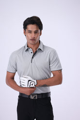 Antiguo Silver Grey Golf Polo